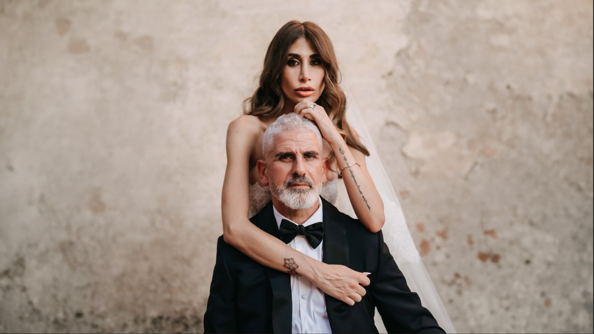 Ritratto di coppia di sposi